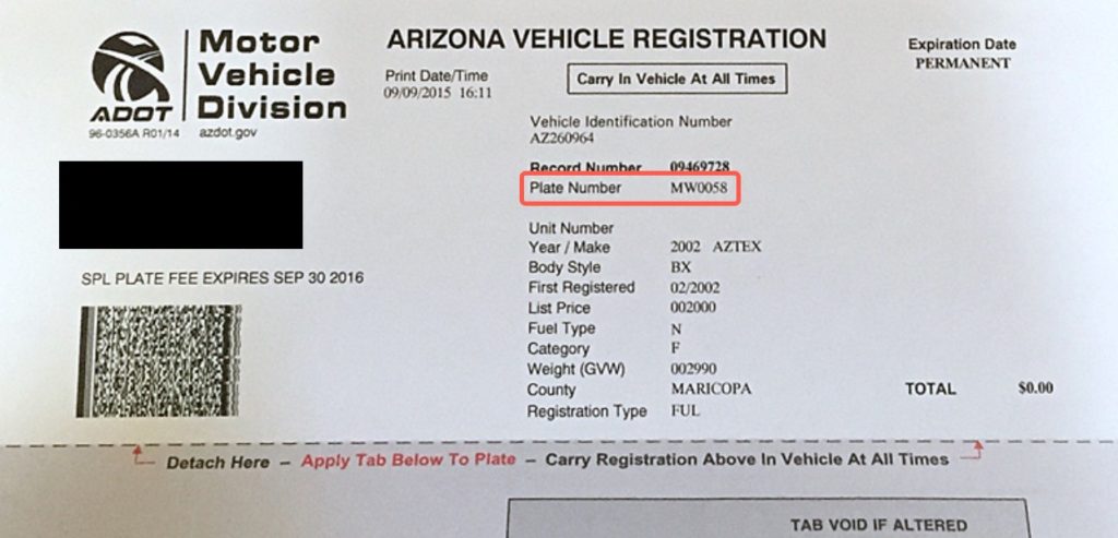 Arizona License Plate Lookup - VinFreeCheck