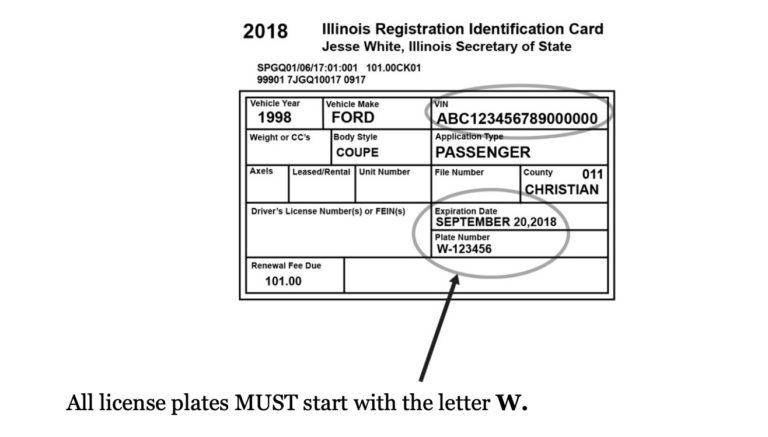 illinois duplicate title expired registration