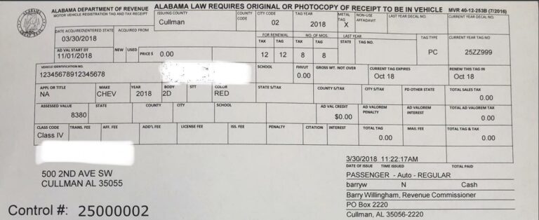 Alabama License Plate Lookup  VinFreeCheck