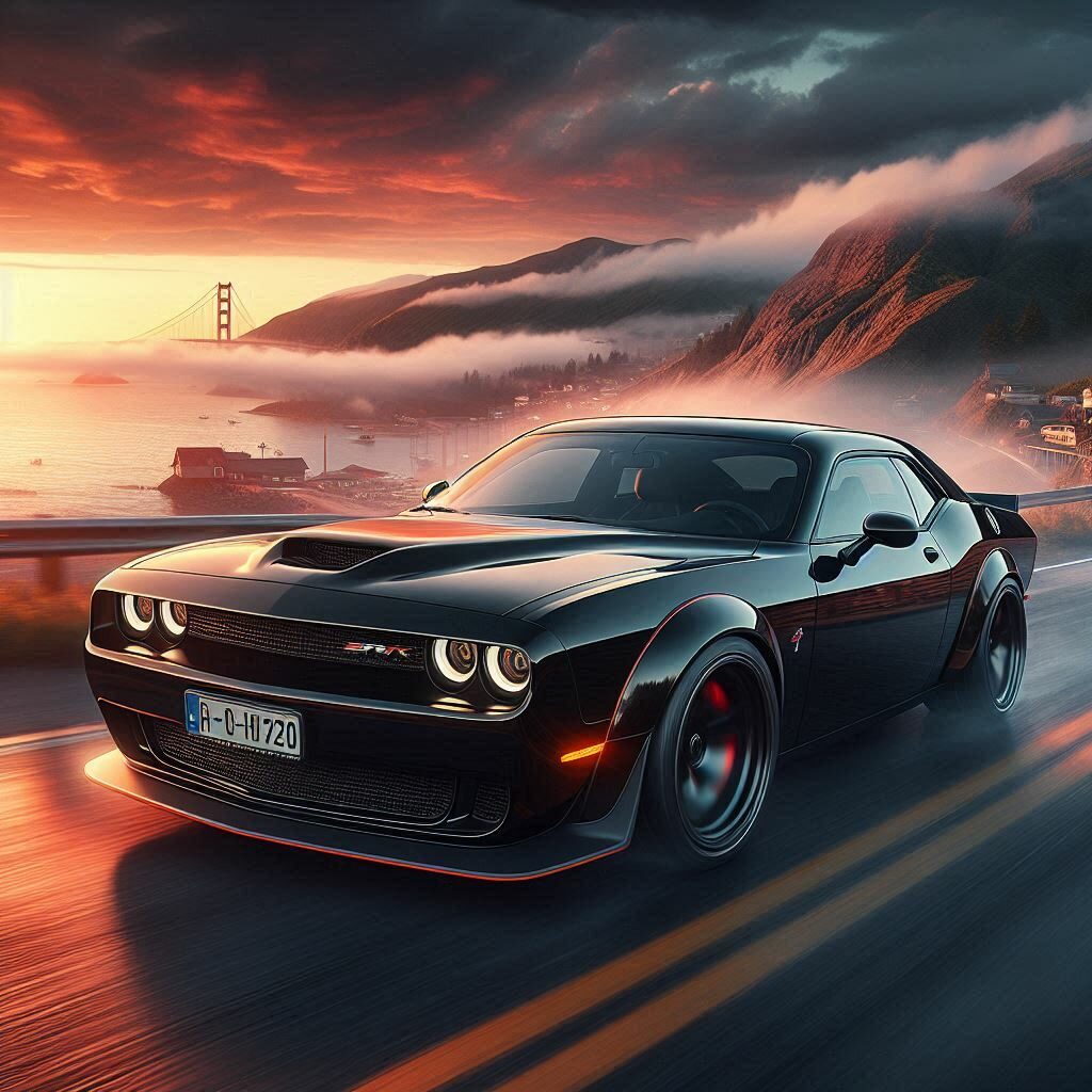 AI generated image of the Dodge Challenger SRT Demon 170